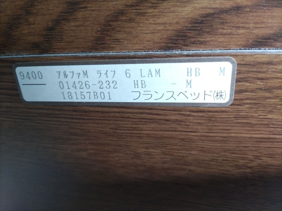 札幌市近郊の方限定！送料無料！収納付きセミダブルベッドフレーム フランスベッド
