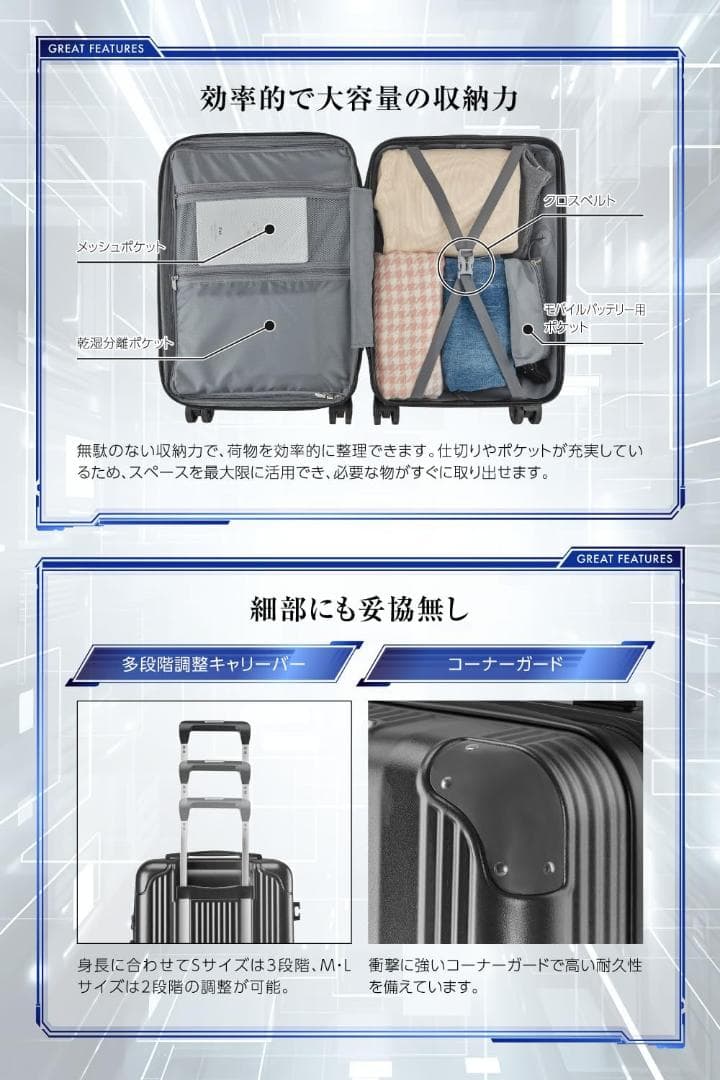 Ｉｎｎｏｖｅｌ Lサイズ Innovel イノベル スーツケース キャリーケース