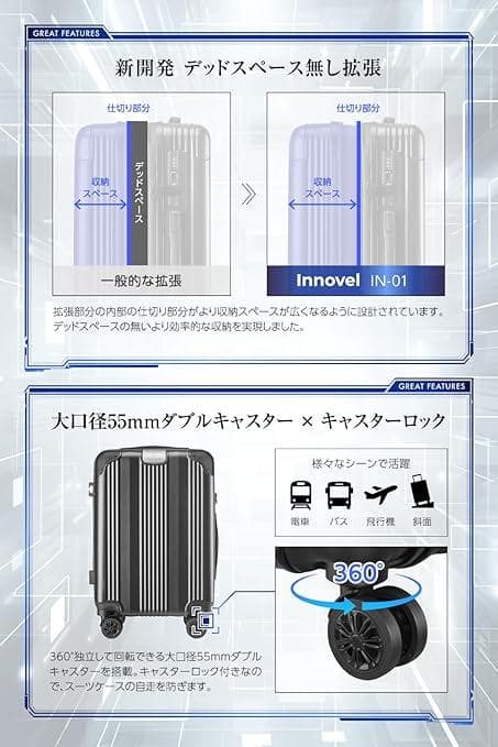 Ｉｎｎｏｖｅｌ Lサイズ Innovel イノベル スーツケース キャリーケース