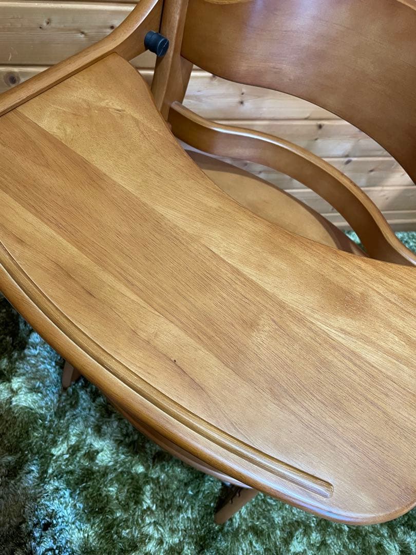 極美品　大和屋　すくすくチェアプラス　テーブルガード付き　ベビーチェア