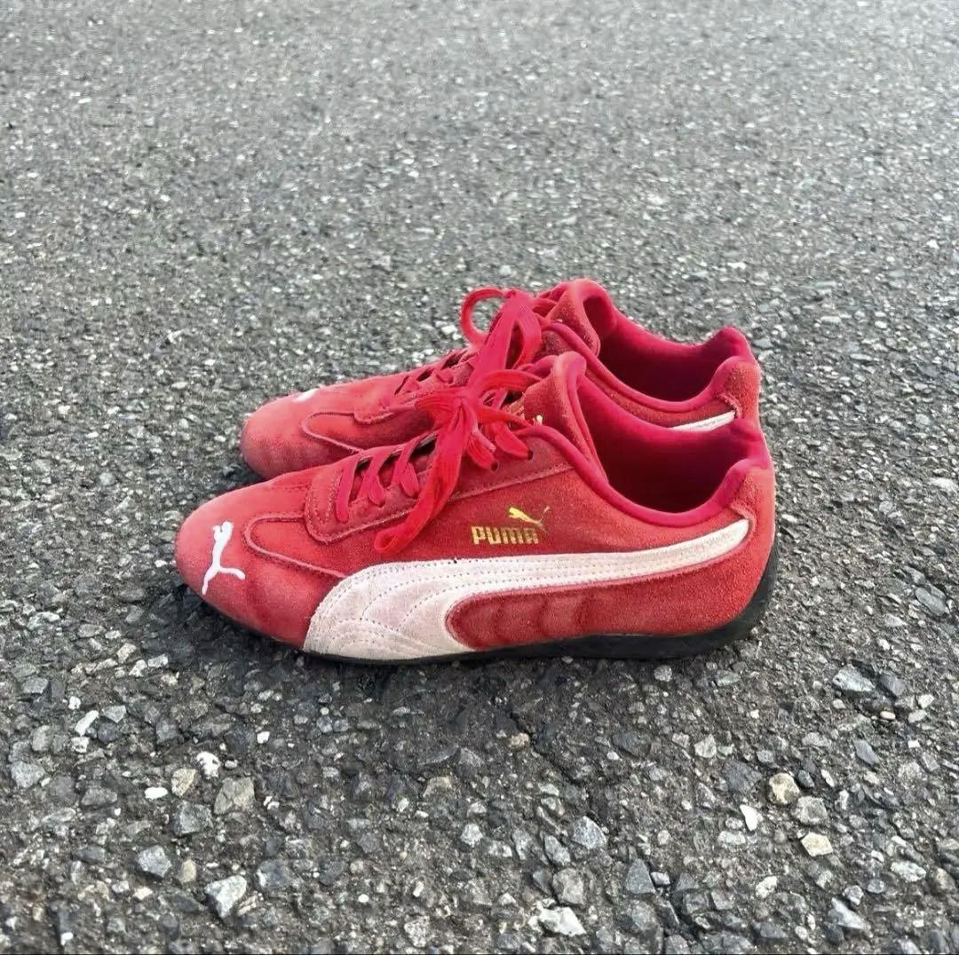 PUMA　プーマ　スピードキャット　　赤色　レッド　スニーカー 25.5cm