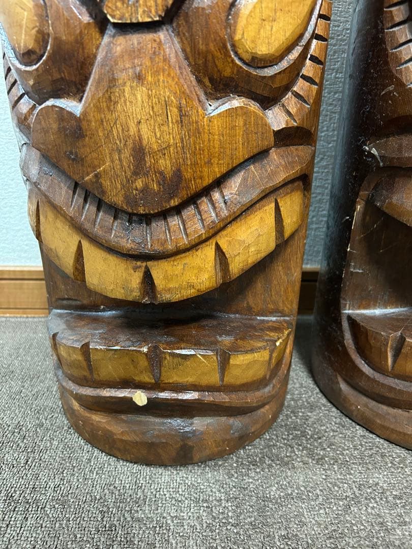 ティキ(tiki)　直径24cm前後×高さ48cm前後　2個セット