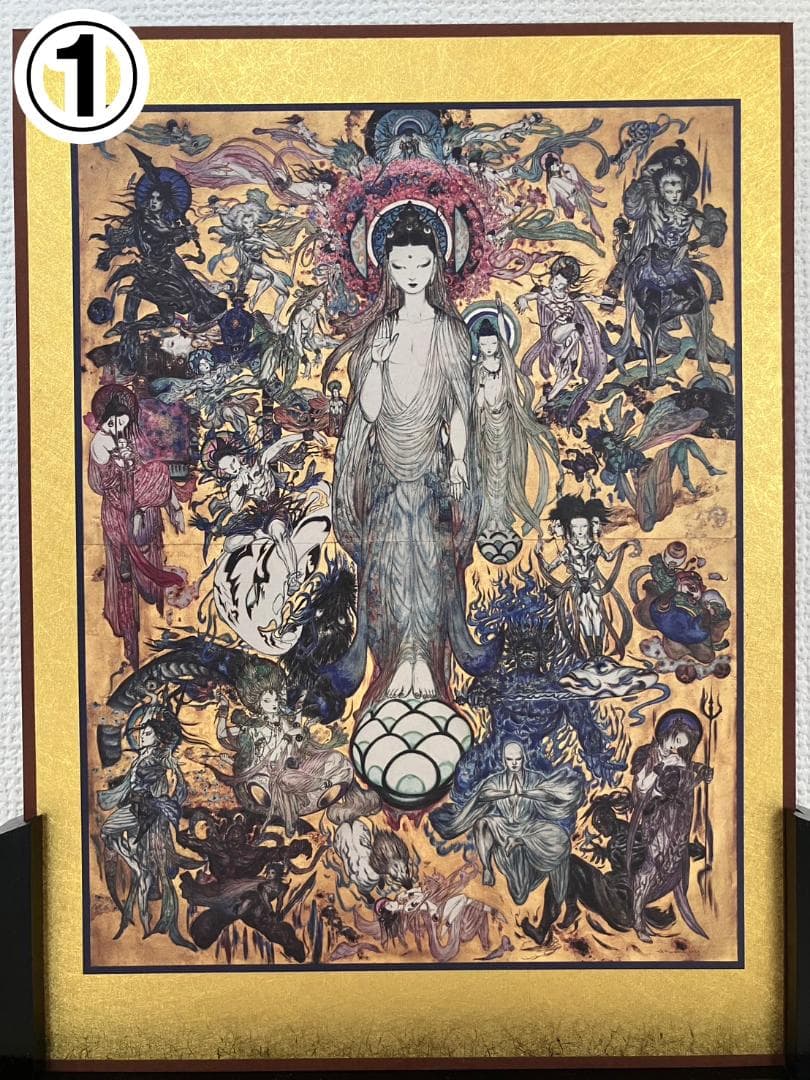 ※最終値下げ【非売品】天野喜孝作 「法華経画」スタントパネル＆下敷き