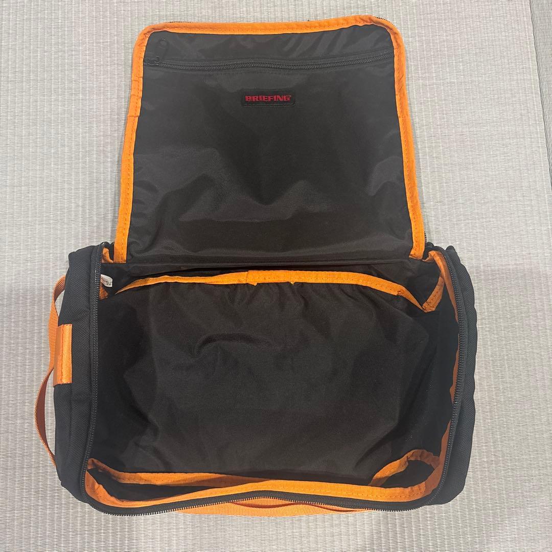BRIEFING シューズケース　ブラック/オレンジ