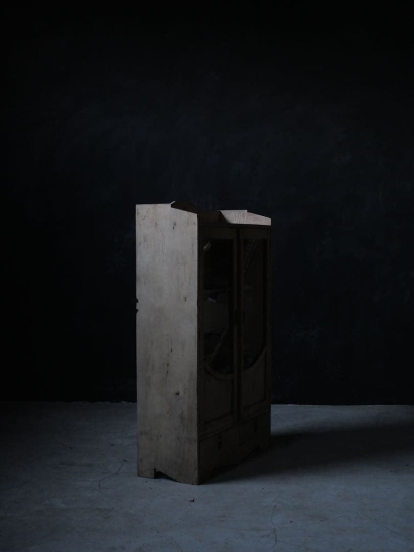 本箱　食器棚　棚　収納棚　食器　器　古家具　古道具　アンティーク　昭和レトロ