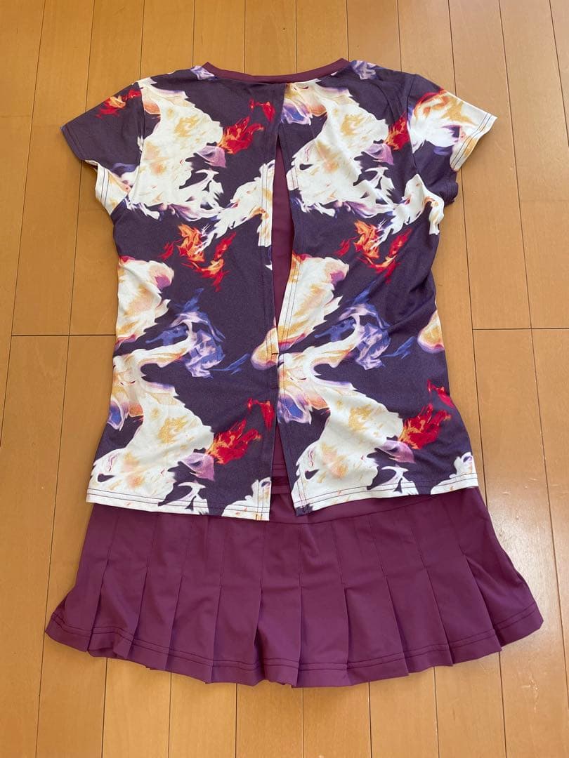 【ひなあられ様】 Admiral テニスウェア 紫 フラワープリント 新品