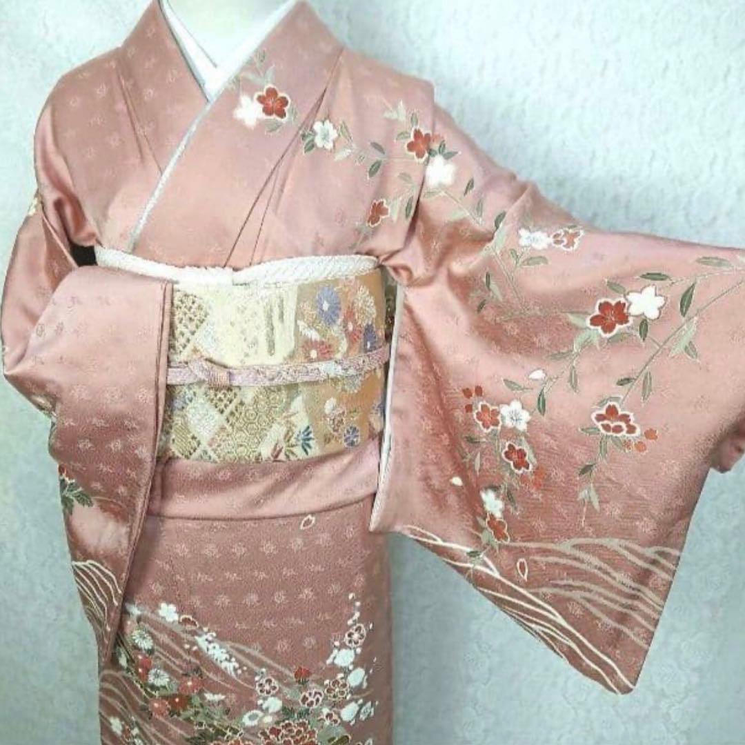 正絹 訪問着 4点 フルセット 入学式 卒業式 結婚式 お宮参り 七五三