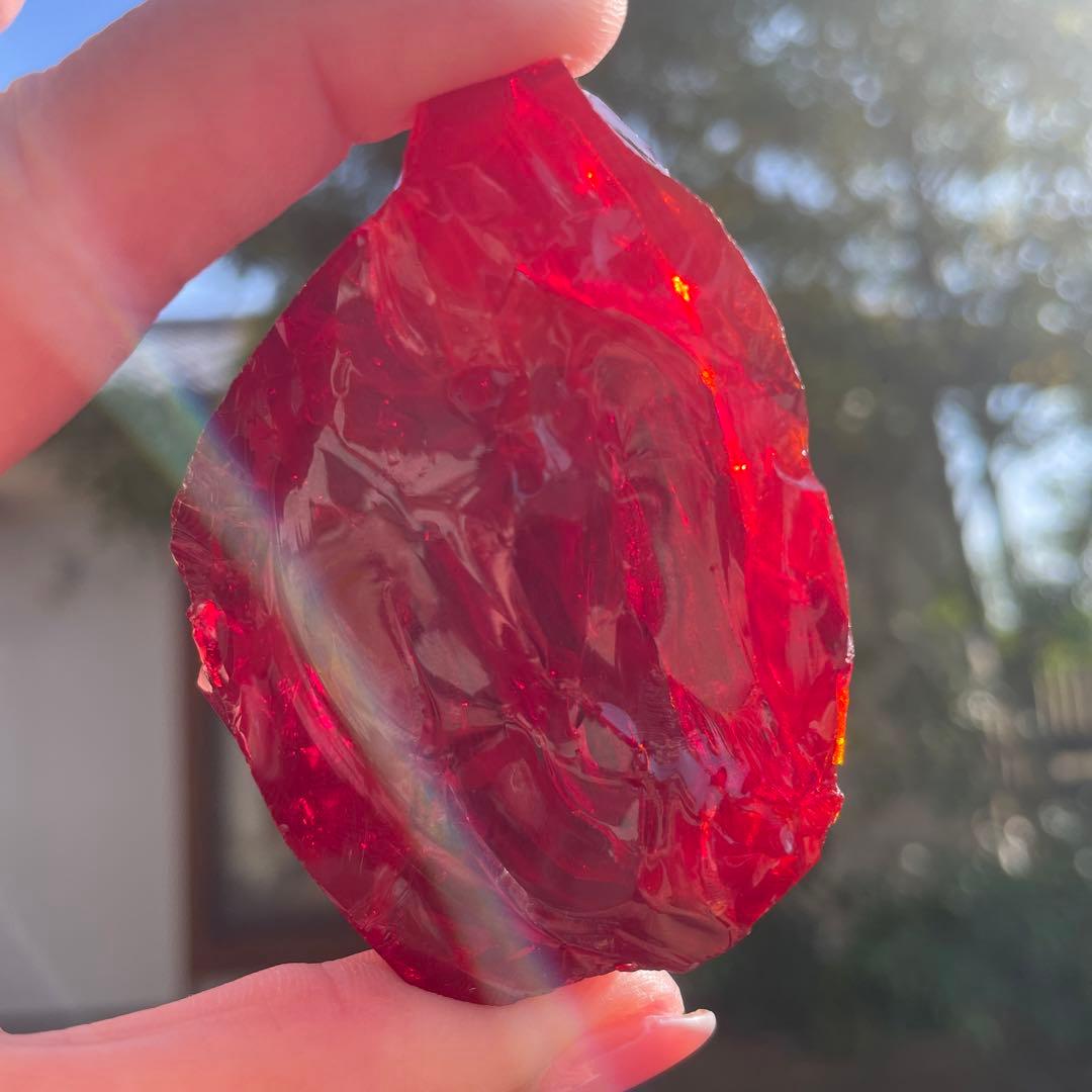 お値下げ　アンダラクリスタル　希少レッド　177g