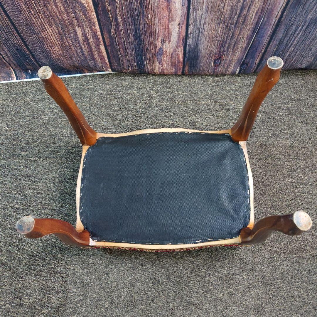 木製スツール 猫脚 ヴィンテージ イタリア製 ロココ調 イタリア製