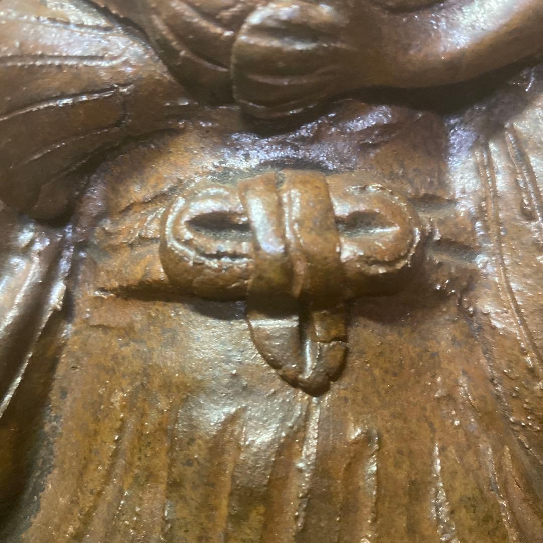 陶器製　マリヤ観音置物