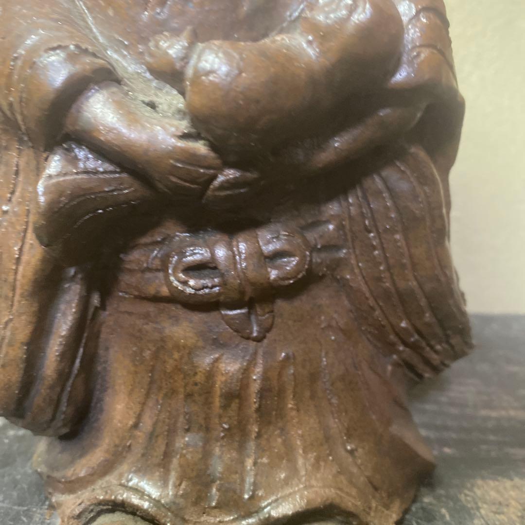 陶器製　マリヤ観音置物