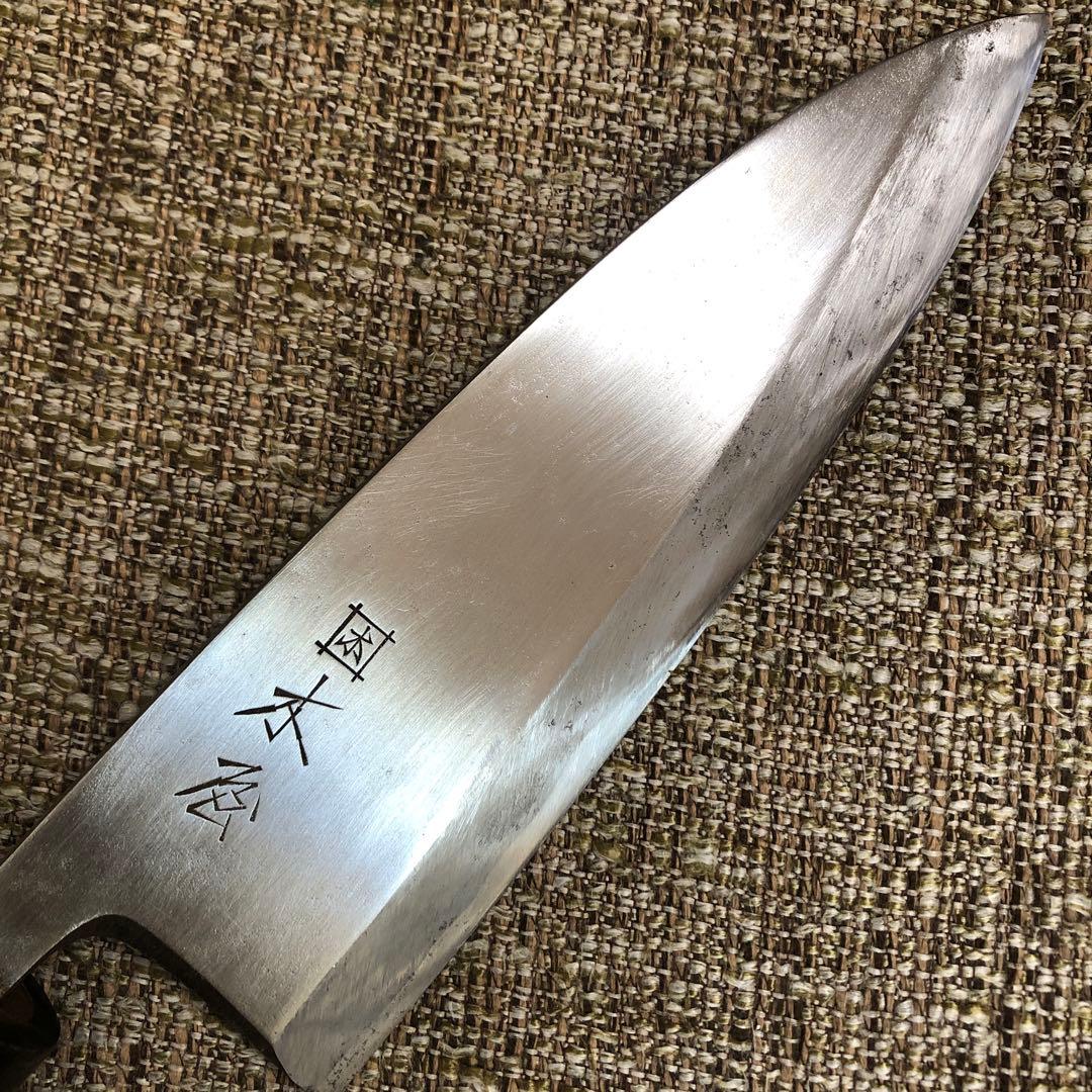 出刃庖丁　木屋特選イズツキ水牛柄16.5センチ