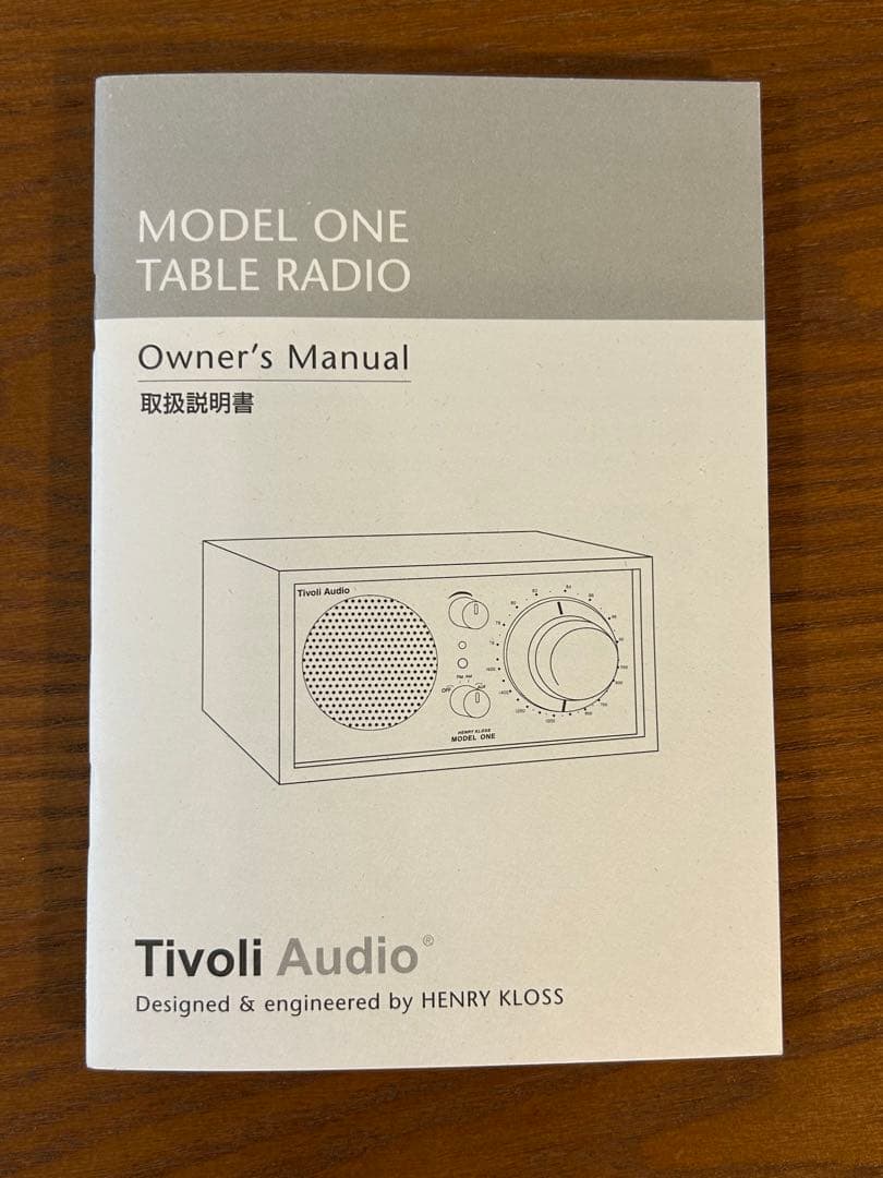 【美品】Tivoliチボリオーディオ•Model ONE•Bluetoothなし