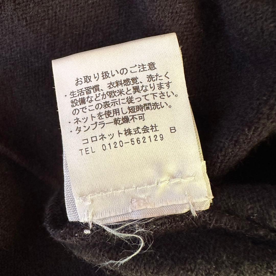 ペラフィネ　カシミア　スコットランド製　黒　美品