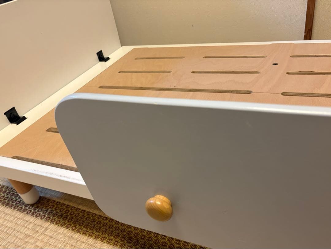 ホップル キッズベッド 延長デスク付き ジュニアベッド 子供用家具