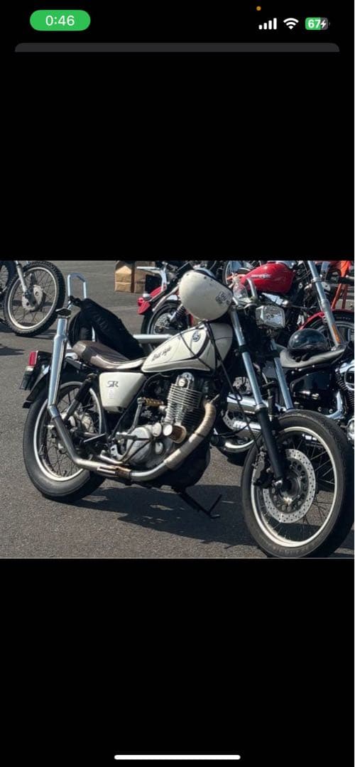 SR400 シーシーバー タンデムバー クローム仕上げ