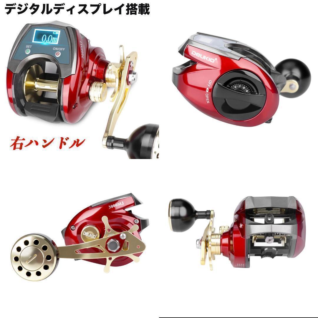 YU198R　釣りリール ラインカウンター付き　＊右ハンドル