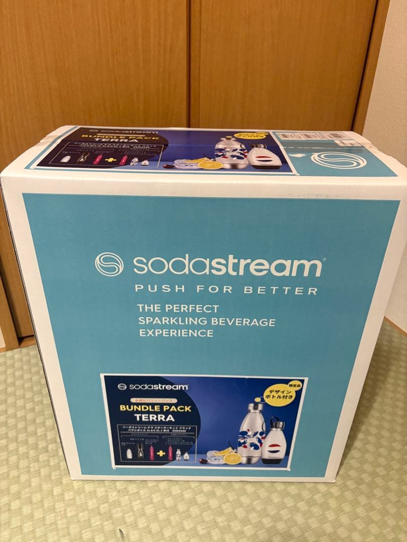 値下げ！ソーダストリーム　スターターキットブラック ペプシボトル