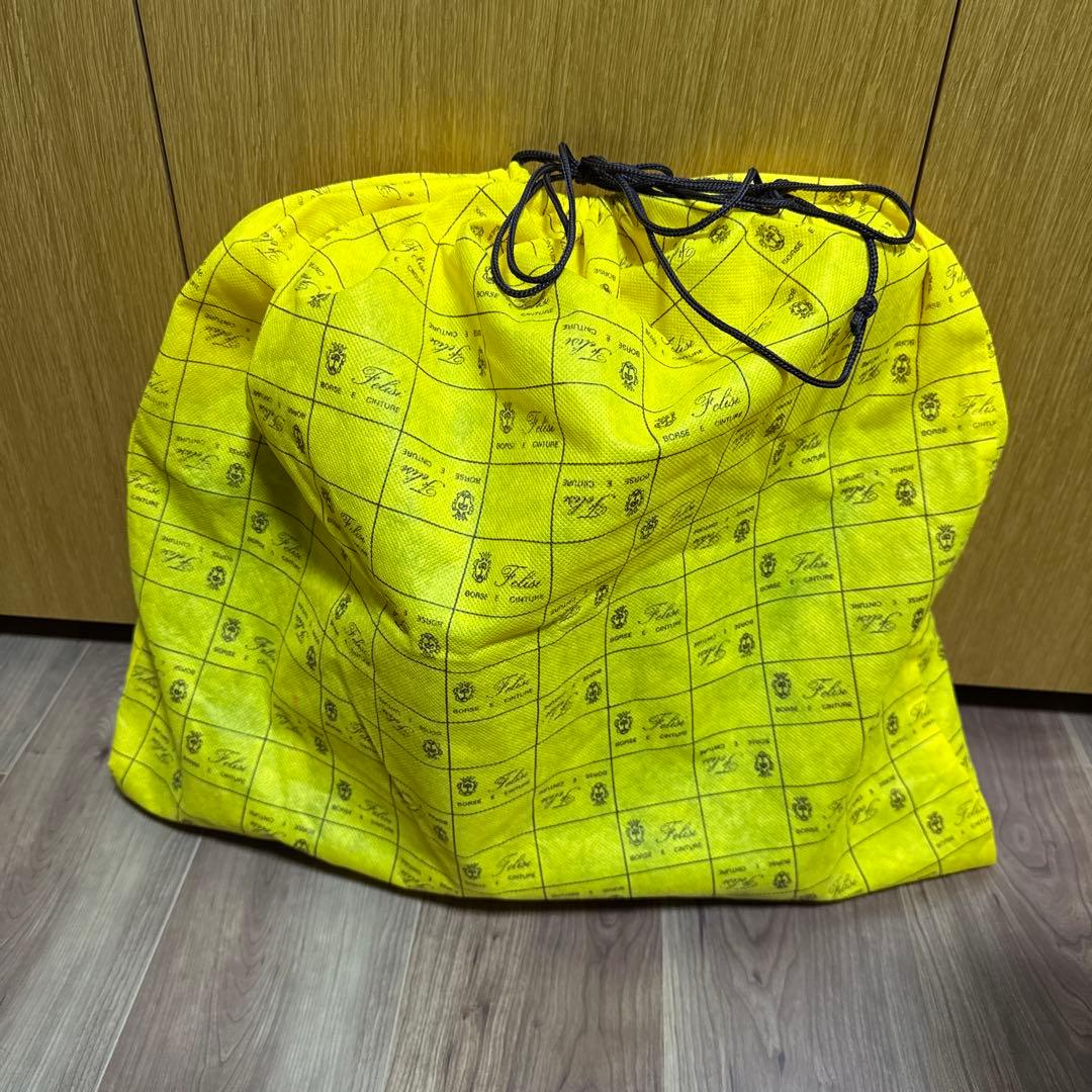 o*u様 フェリージ ビジネスバッグ 1993 ナイロン × レザー ネイビー