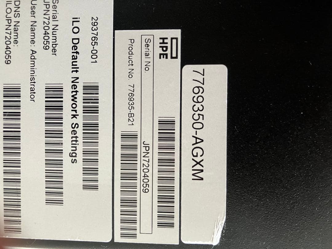 HP ProLiant ML110 Gen9 8コア メモリ32G HDD3T