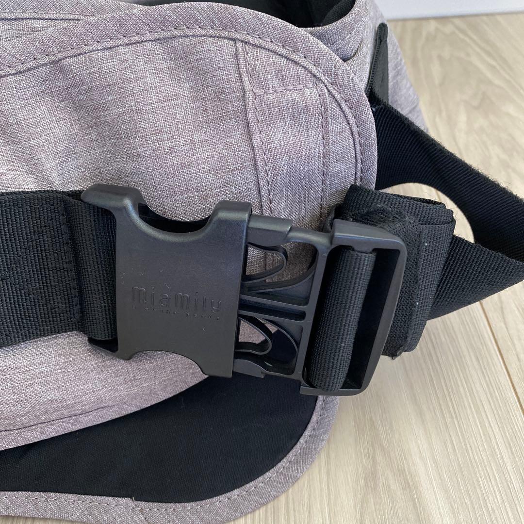 【正規代理店で購入】miamily HIPSTER PLUS 抱っこひも グレー