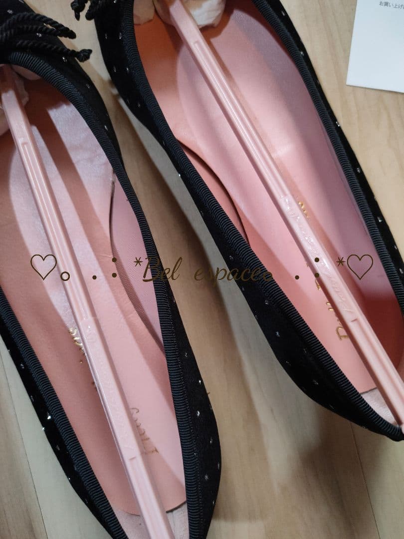 美品！プリティバレリーナ ポインテッドシューズ キラキラドット