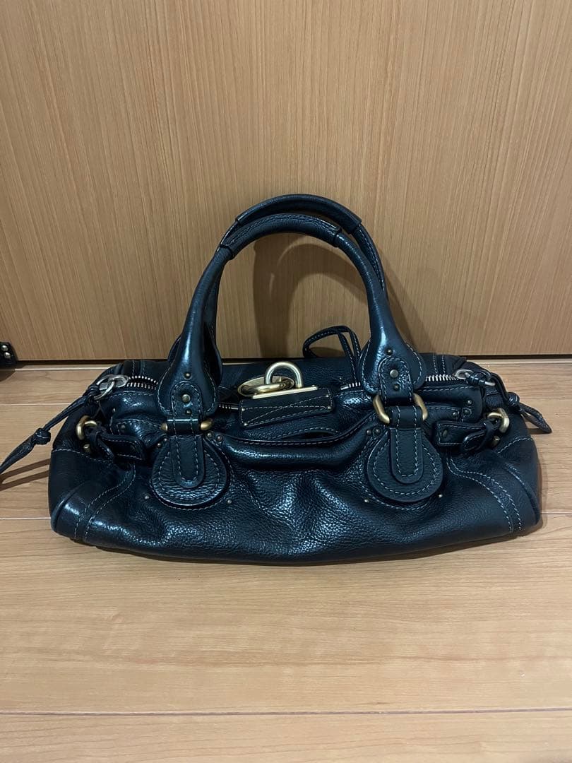 [最安値] Chloe クロエ　パディントンバッグ　南京錠　レザー　黒　ブラック
