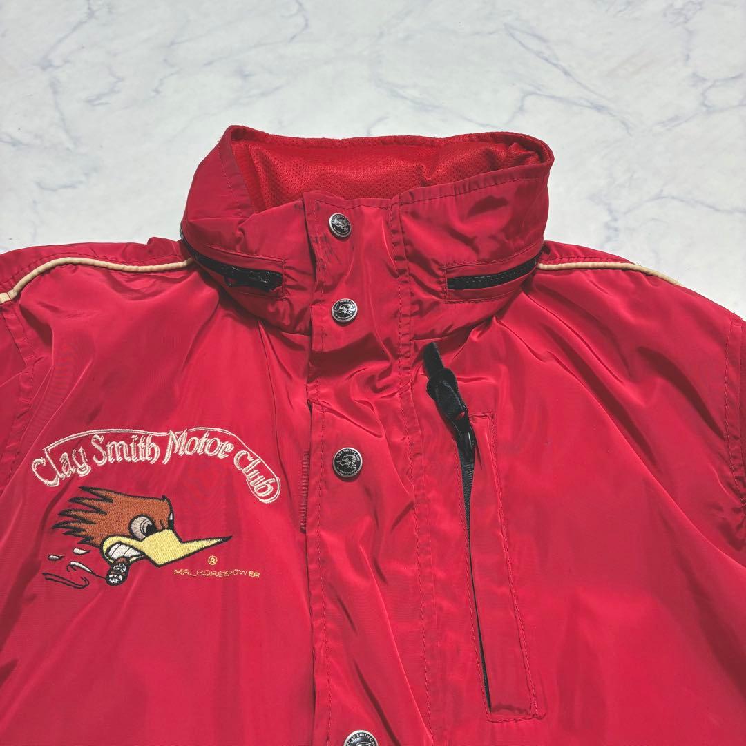 希少✨クレイスミス ナイロンジャケット ライディングウェア 赤 L