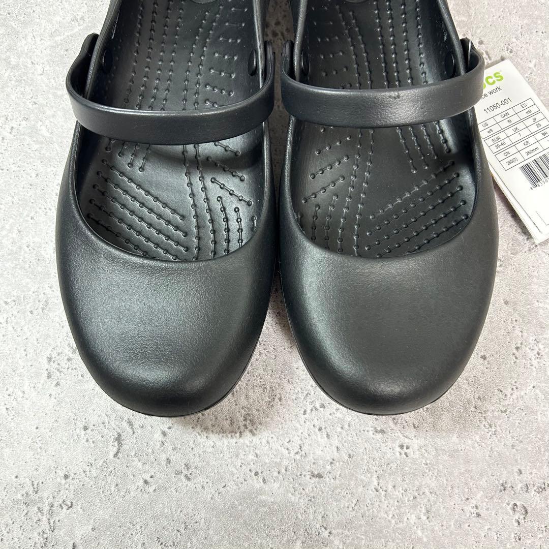 【タグ付き新品】クロックス アリスワーク 黒 W9 25.0 メリージェーン