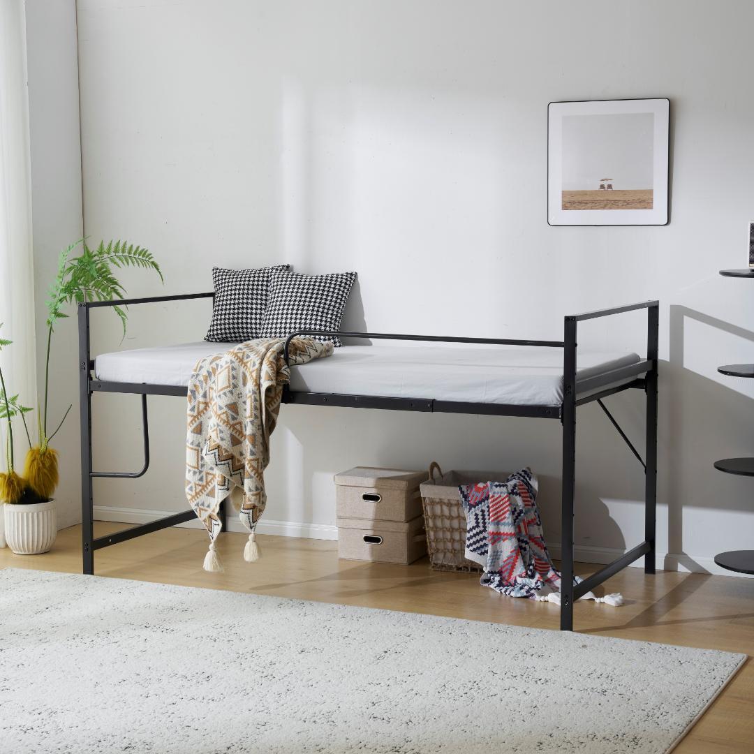 【高さ110cm】ロフトベッド パイプベッド シングル システムベッド 収納