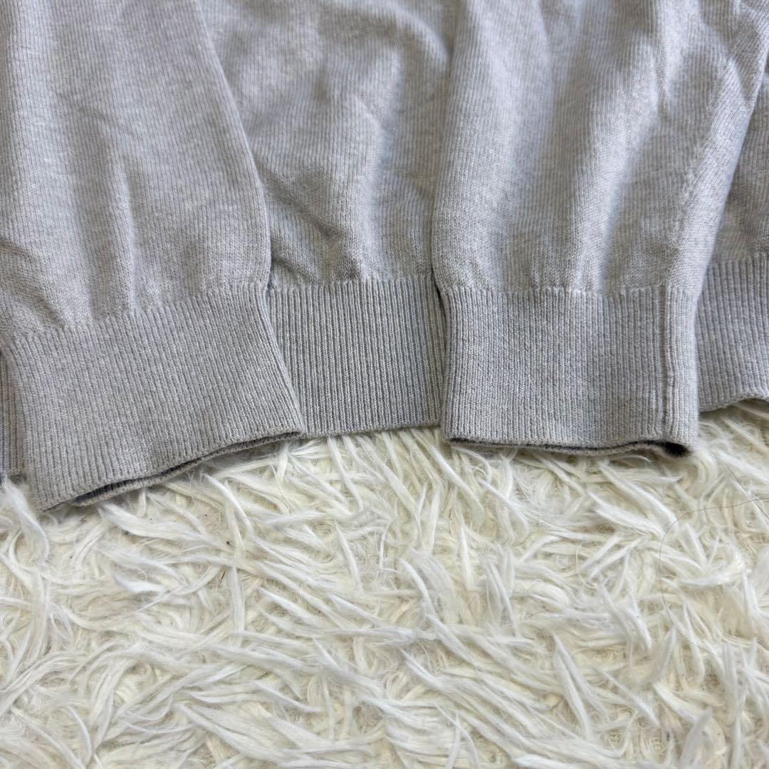 【マスターバニー】美品 ニットセーター グレー カシミヤ混 5サイズ メンズ