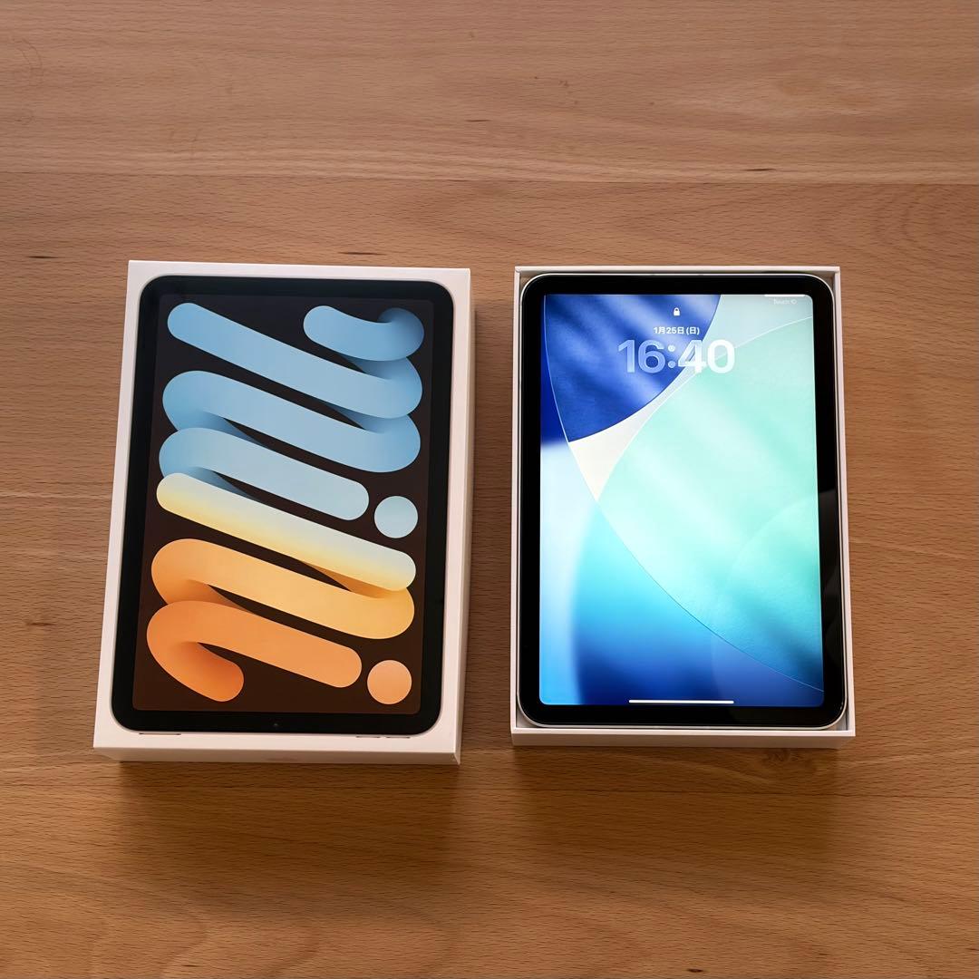 【画面無傷】iPad mini 6 セルラー 64GB PITAKAケース付