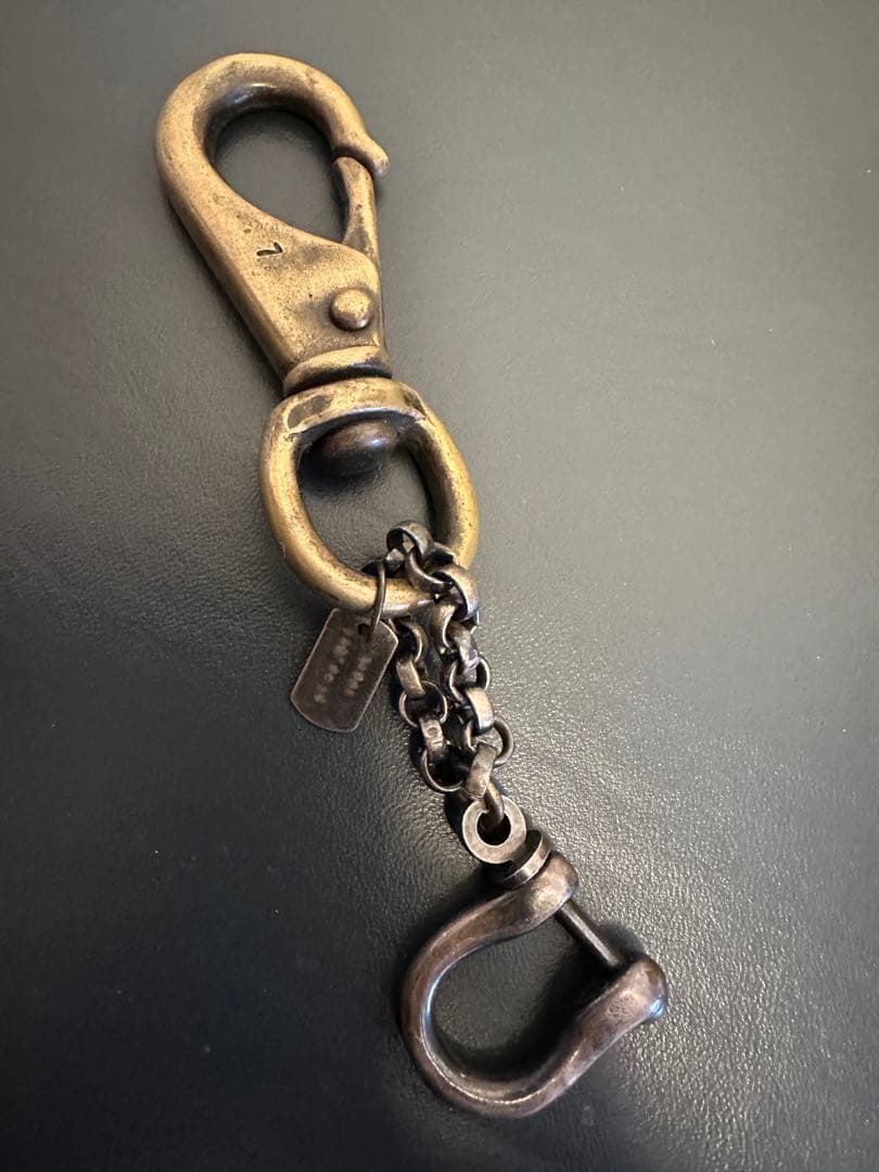 希少　ポールスミス　真鍮フック付きキーホルダー