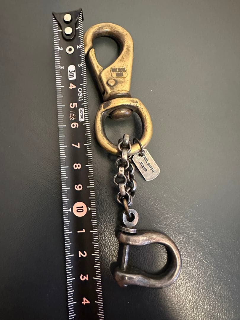 希少　ポールスミス　真鍮フック付きキーホルダー