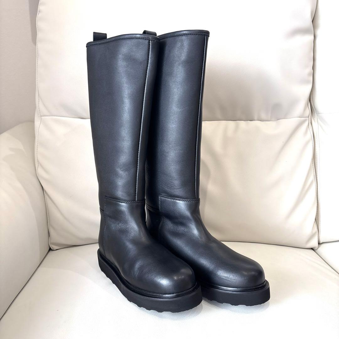 CAMINANDO ライディング ロングブーツ　ブラック　本革 サイズ7
