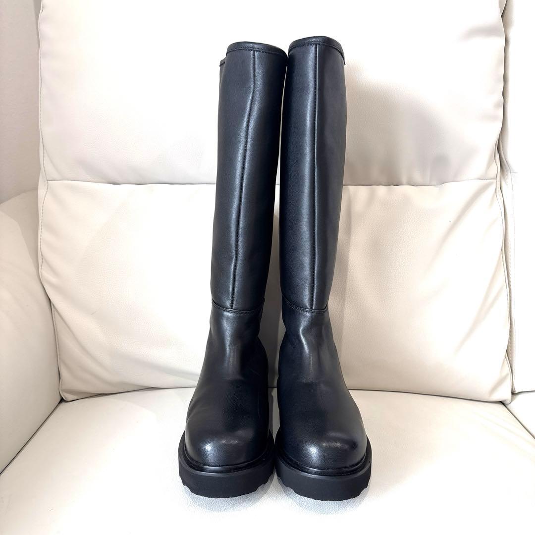 CAMINANDO ライディング ロングブーツ　ブラック　本革 サイズ7