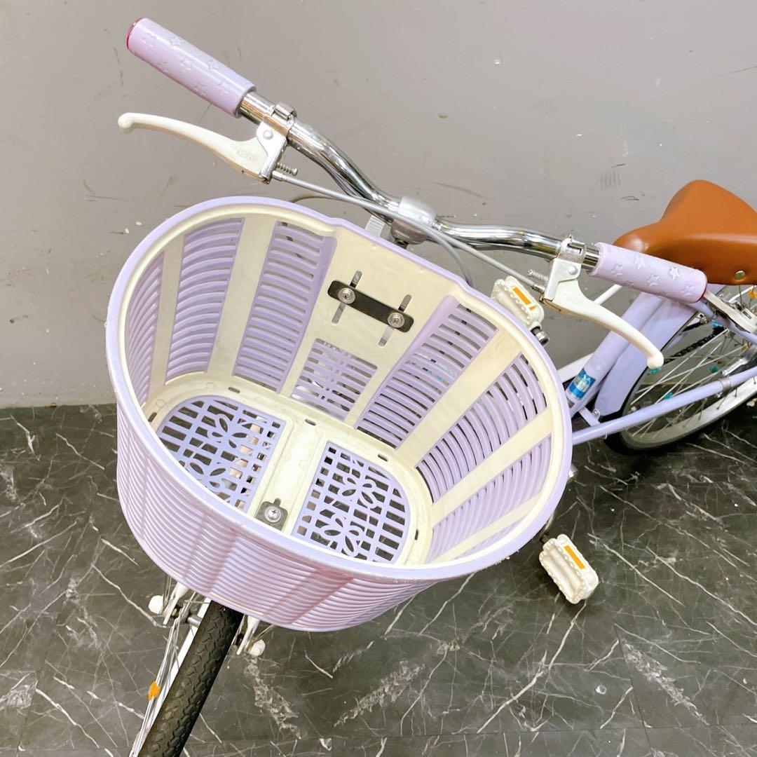 【391】《関西 引き取り》子供用自転車 ブリヂストン ECOPAL パープル