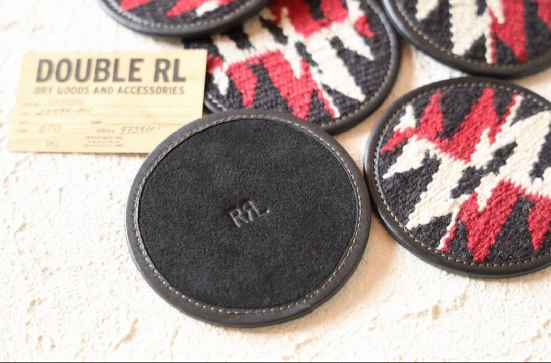 新品*RRL*ハンドウーブン コースター セット *ダブルアールエル