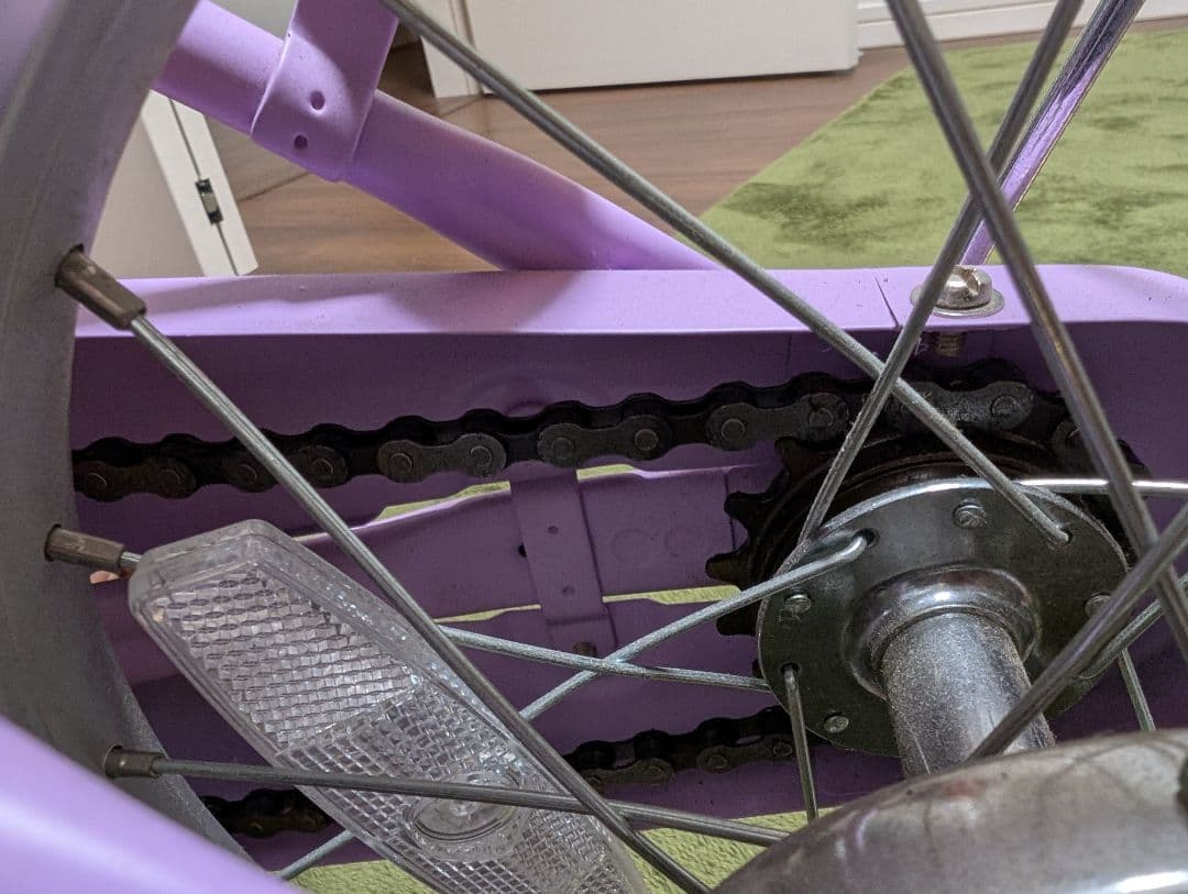 幼児用自転車 14インチ 紫 直接引き渡し希望