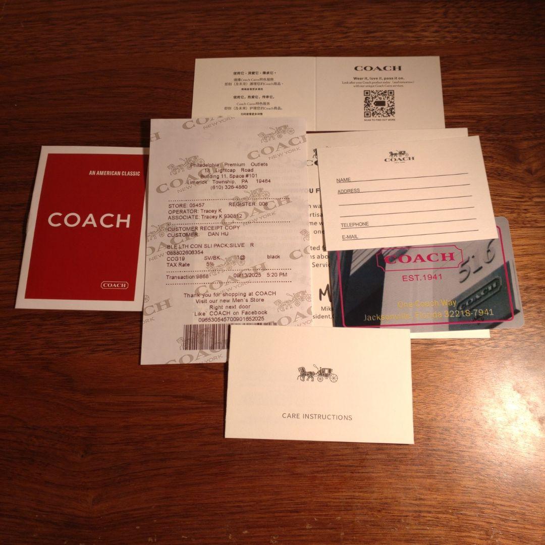 [新品、未使用]COACH スモール フィン クロスボディ ポーチ