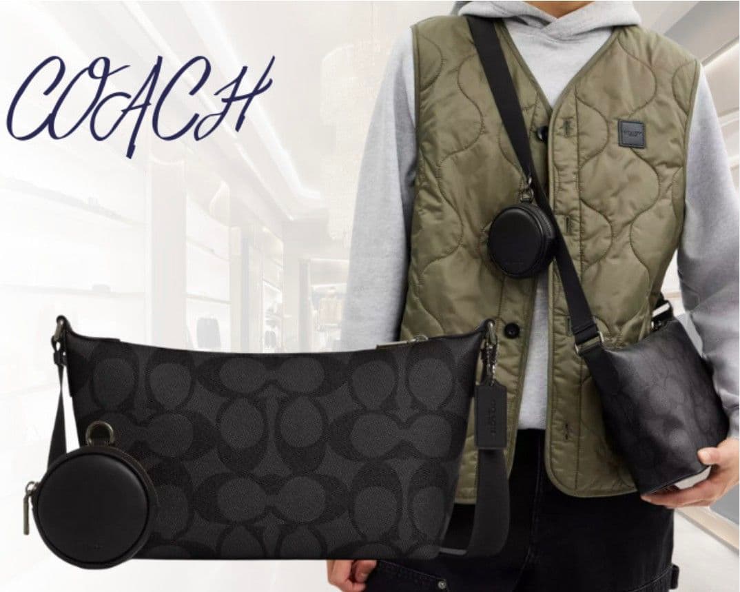 [新品、未使用]COACH スモール フィン クロスボディ ポーチ