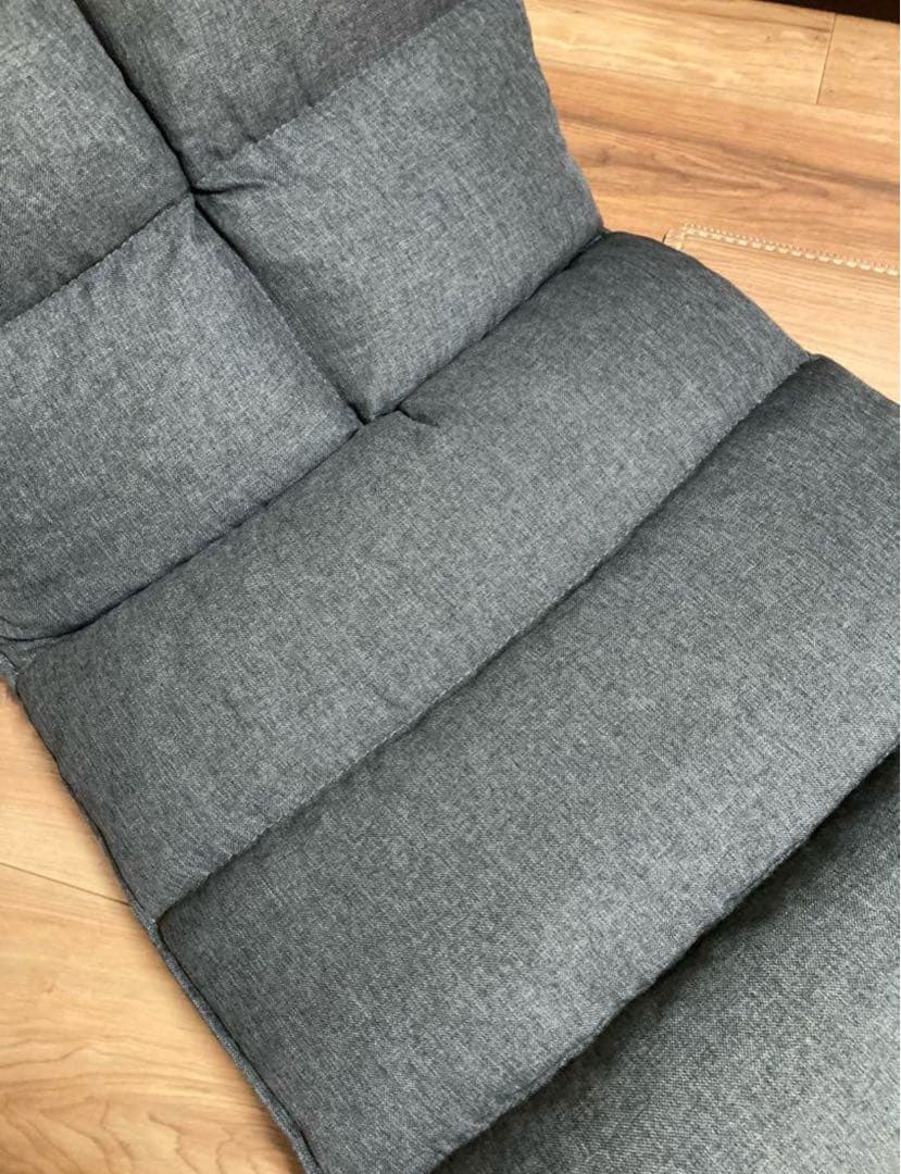 2個 本日購入 未使用 ニトリ 首リクライニング 座椅子 グレー クッション