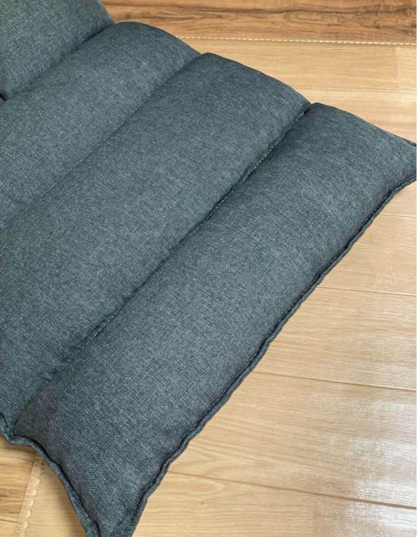 2個 本日購入 未使用 ニトリ 首リクライニング 座椅子 グレー クッション