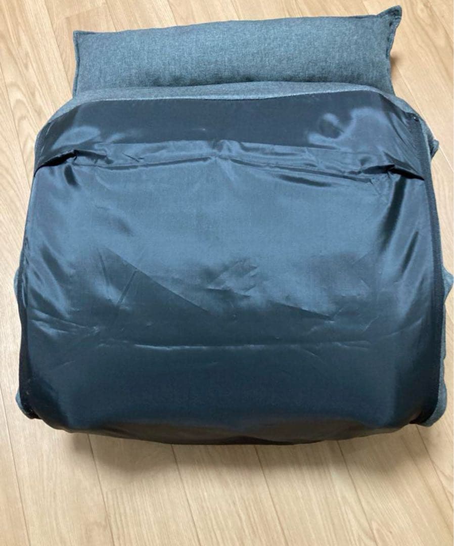 2個 本日購入 未使用 ニトリ 首リクライニング 座椅子 グレー クッション