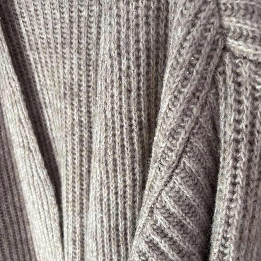 SELECT(セレクト) ロングニットカーディガン セイフティーピン付 ベージュ