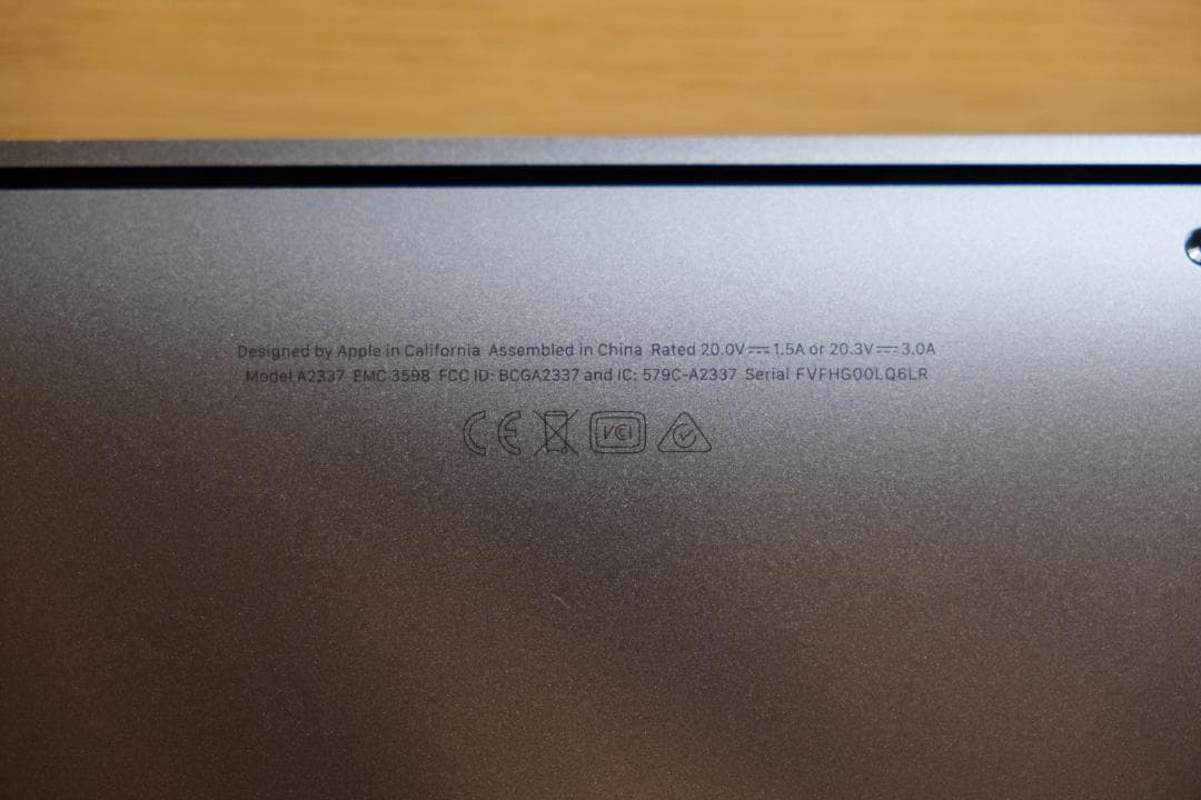 MacBook Air M1 メモリ16GB 256GB スペースグレイ