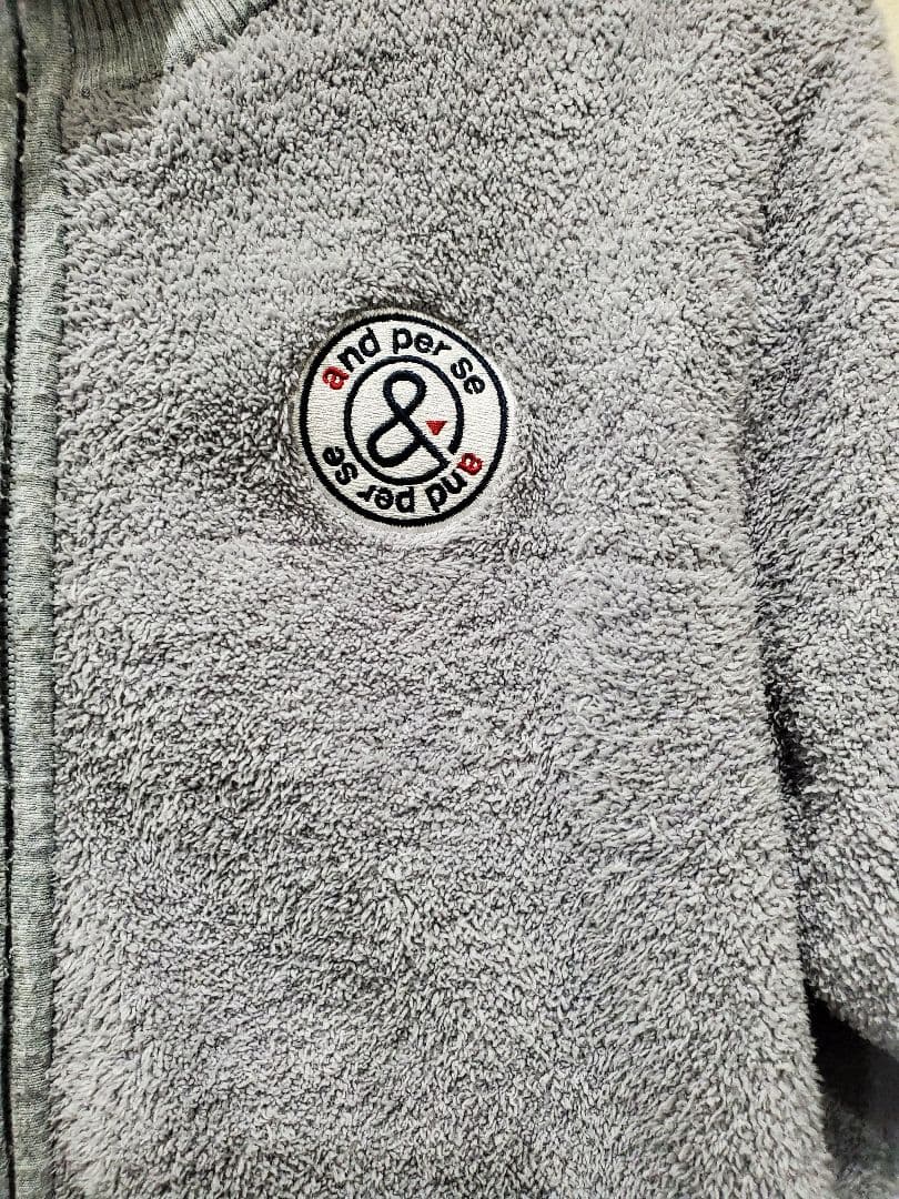 アンパスィー and per se フリース 防風防寒 ジャケット M グレー