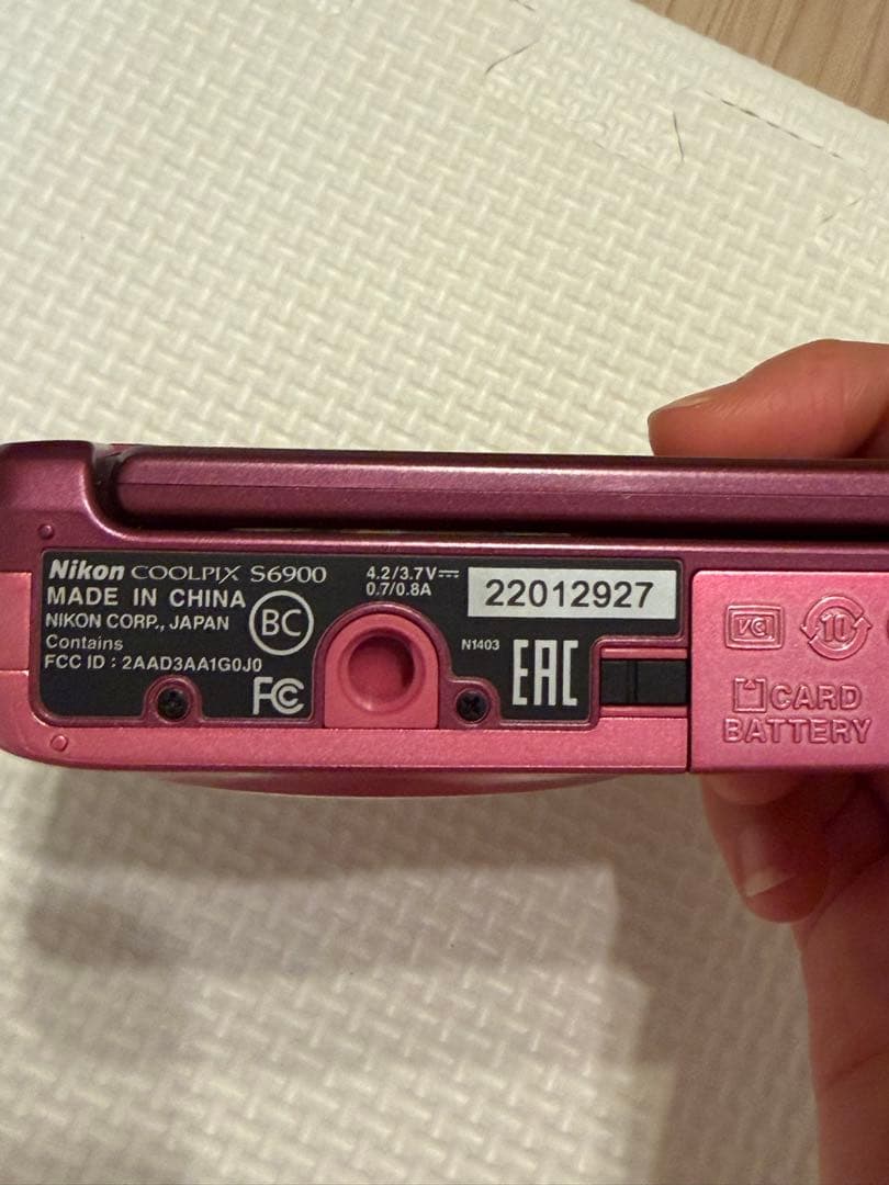 Nikon Coolpix S6900ピンク デジタルカメラ 本体と充電器