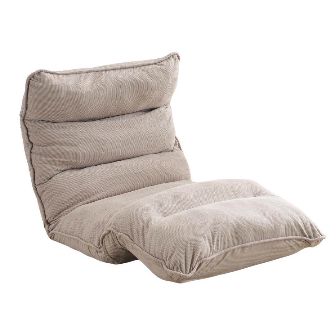 【新品】18段リクライニング折りたたみソファベッド 組立不要