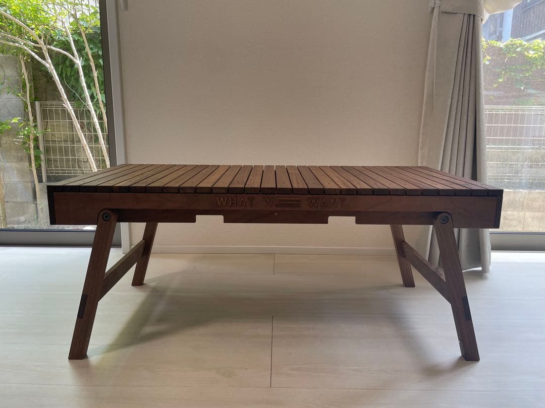 WHAT WE WANT Extention table ウォルナット